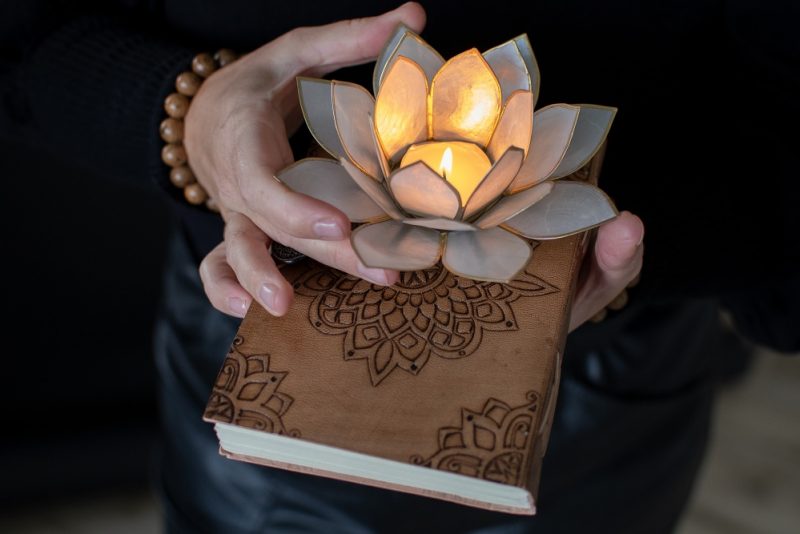 lotus dagboekje kaars