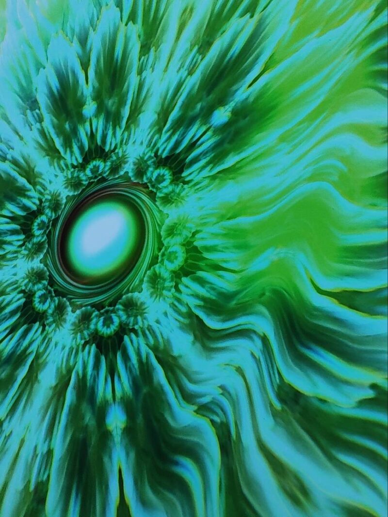 chakra art groen