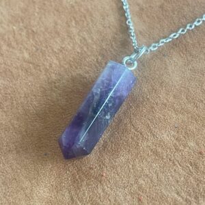 Kroon chakra tote gelukshanger Amethist