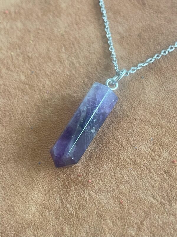 Kroon chakra tote gelukshanger Amethist